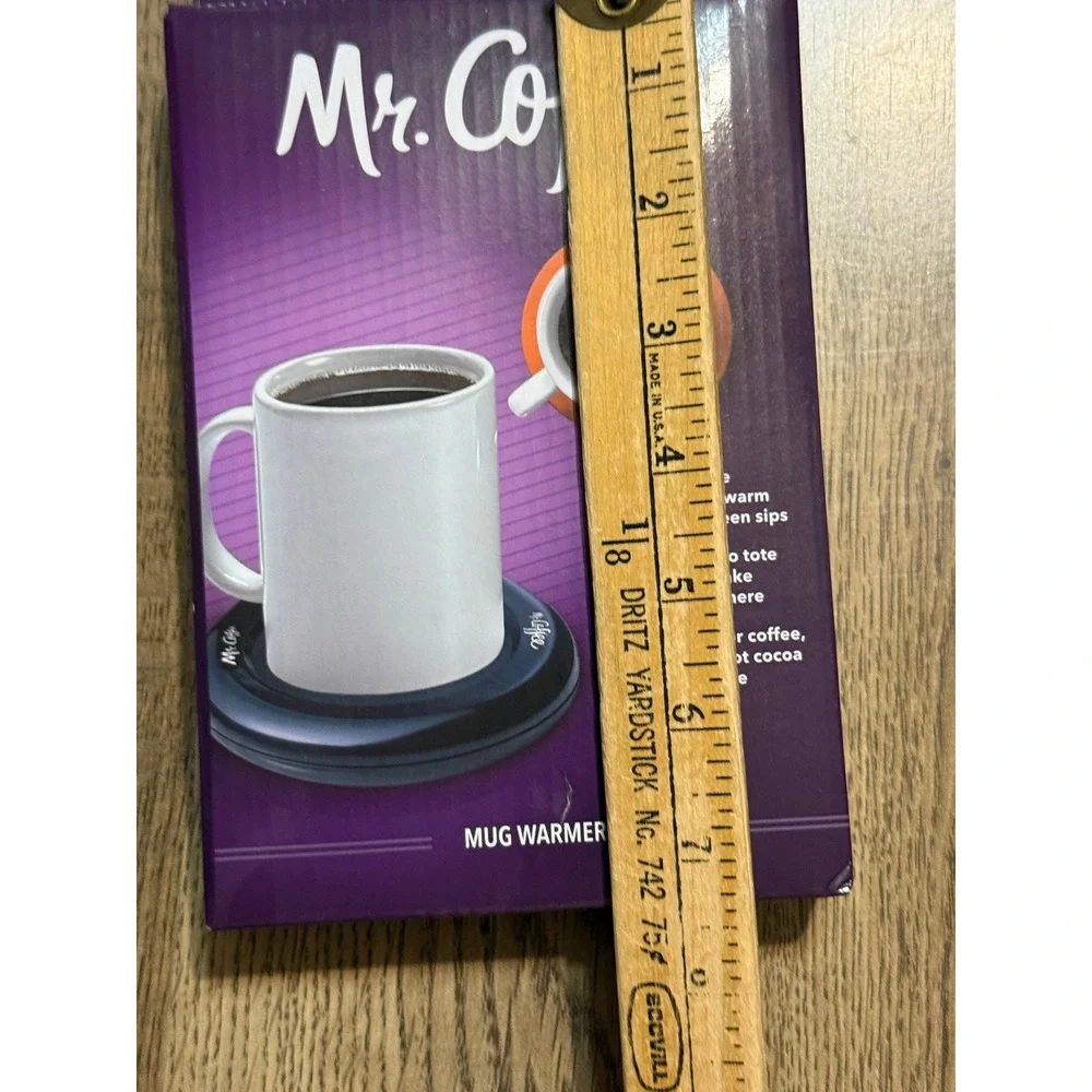 Mr. Coffee Mug Warmer Black Portable Beverage Heater for Coffee Tea Cocoa NEW